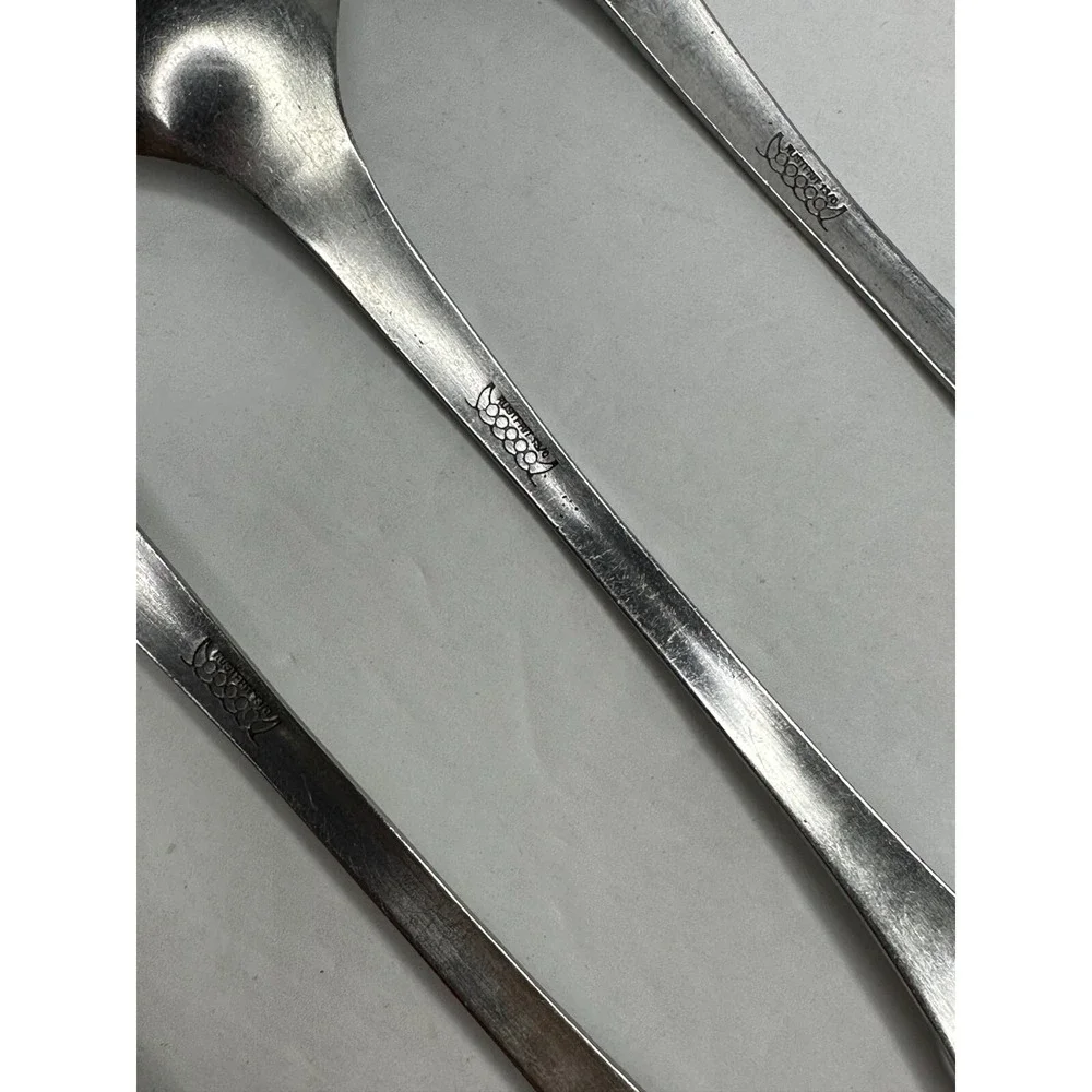 Rustfrit Sweden Circles Stainless Flatware Replacement Fork Knife Spoon‎ 9 Pc